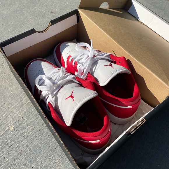 Air Jordan 1 Lows Gym red white - Picture 2 of 9